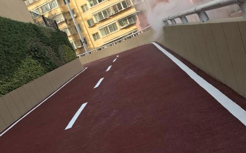 德令哈彩色路面